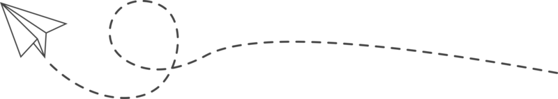 Papierfliegerroute mit gestrichelter Linie png