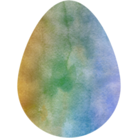 Aquarell Osterei. ovale form, hintergrund, textur. transparente PNG-Cliparts png