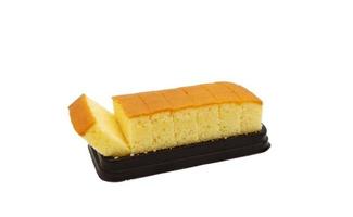 isolated slices of butter cake photo