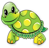 diseño verde tortuga png