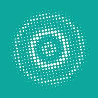 Halftone circular dots  vector