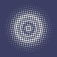 Halftone circular pattern and vector dots