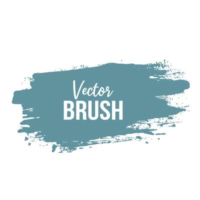 Modern blue color brush stroke