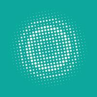 Halftone circular dots  vector