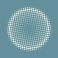 Halftone circular dotted frame design vector