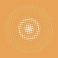 Abstract grunge halftone circles shapes background vector