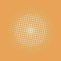 Abstract halftone circle vector