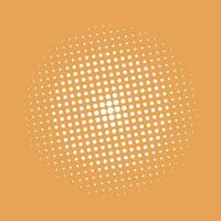 Abstract halftone circle vector