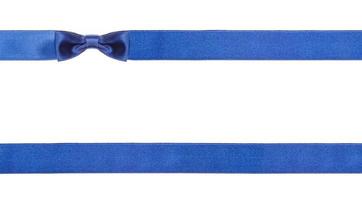 blue satin bows and ribbons isolated - set 17 photo