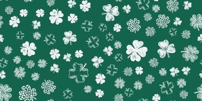 Clover set. Patrick's day. Hand drawn illustration. vector