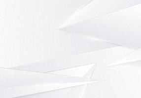 Abstract trianbles shapes of geometric pattern style decoration. Overlapping gradient gray and white with circles halftone background. Vector