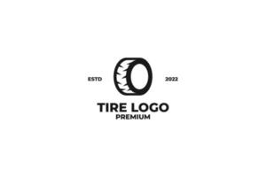 Flat tire logo design vector illustration