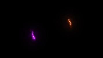 Fire and Purple Neon Color Circle video