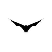 Silhouette of the Pair of Flying Fox or Bat for Art Illustration, Icon, Symbol, Pictogram, Logo, Website, or Graphic Design Element. Vector Illustration