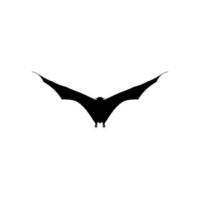 silueta del par de zorro volador o murciélago para ilustración de arte, icono, símbolo, pictograma, logotipo, sitio web o elemento de diseño gráfico. ilustración vectorial vector