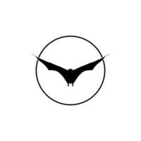 Silhouette of the Pair of Flying Fox or Bat for Art Illustration, Icon, Symbol, Pictogram, Logo, Website, or Graphic Design Element. Vector Illustration