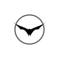 Silhouette of the Pair of Flying Fox or Bat for Art Illustration, Icon, Symbol, Pictogram, Logo, Website, or Graphic Design Element. Vector Illustration