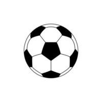 símbolo de icono de pelota de pie o pelota de fútbol para ilustración de arte, logotipo, sitio web, aplicaciones, pictograma, noticias, infografía o elemento de diseño gráfico. ilustración vectorial vector