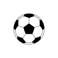 símbolo de icono de pelota de pie o pelota de fútbol para ilustración de arte, logotipo, sitio web, aplicaciones, pictograma, noticias, infografía o elemento de diseño gráfico. ilustración vectorial vector