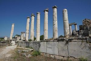 templo de afrodita en la ciudad antigua de aphrodisias en aydin, turkiye foto