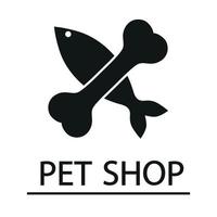 Pet shop logo illustration vector