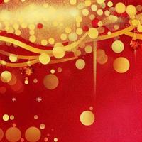 fondo de navidad abstracto rojo y dorado foto