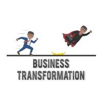 business african transformation design character with text vector