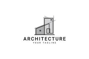 Architecture Logo Design, Vector Construction Company Brand Design Template. Architect And Construction Vector Logo Template