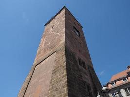 Weisser Turm white tower in Nuernberg photo