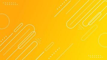 Yellow gradient geometric shapes background. vector