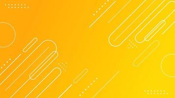 Yellow gradient geometric shapes background. vector