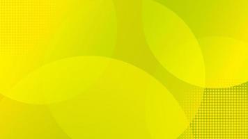 Abstract yellow gradient background with circle and halftone effect vector