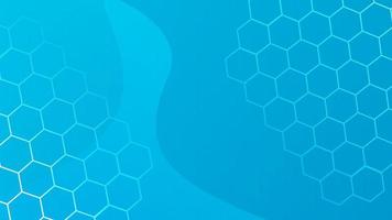 Blue gradient background with hexagonal shape. Suitable for medical background vector