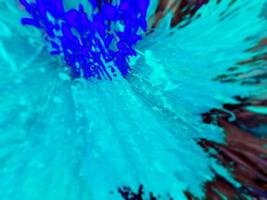 Liquid Color Fusion blue tosca colorful abstract background photo