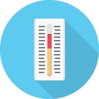 Ilustración de vector de temperatura en un fondo. Símbolos de calidad premium. Iconos vectoriales para concepto y diseño gráfico.