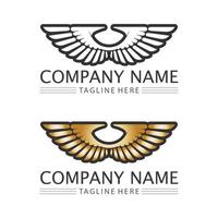 Falcon Eagle Bird Logo Template Vector Icon