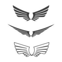 Falcon wing icon Template vector