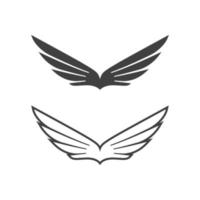 Falcon wing icon Template vector