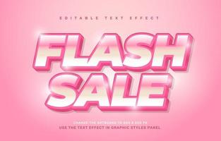 Flash sale text effect vector