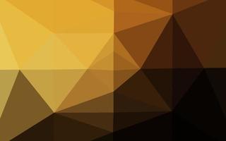 Dark Yellow, Orange vector blurry triangle pattern.