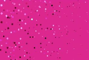 Light Pink vector template with crystals, circles, squares.