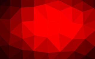 Light Red vector shining triangular pattern.