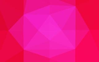 Light Pink vector shining triangular template.