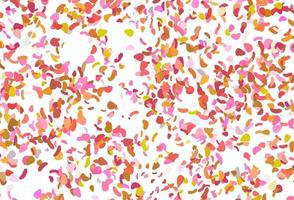 Light pink, yellow vector background with abstract forms.