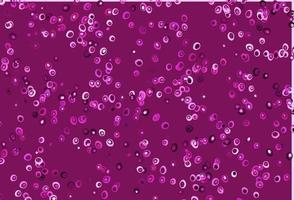 Light Pink vector background with bubbles.