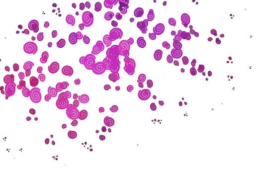 Light Pink vector pattern with curved circles.