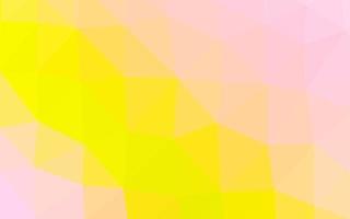 Light Red, Yellow vector abstract polygonal texture.