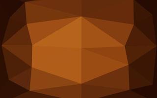 Dark Orange vector abstract polygonal texture.