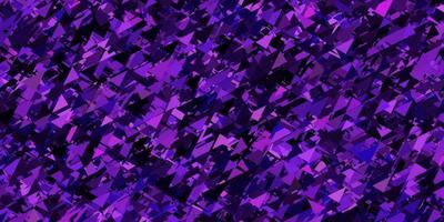 Dark purple vector pattern with polygonal shapes.