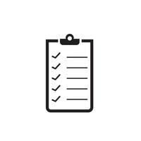 checklist icon. One of set web vector